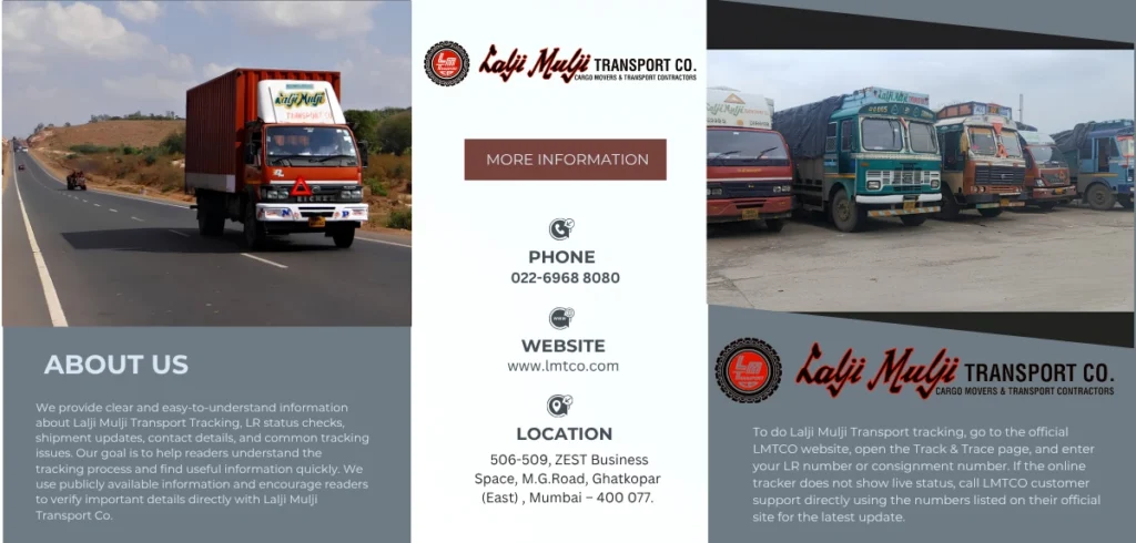 Lalji Mulji Transport Tracking